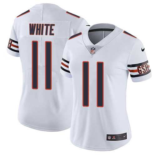 Women's Nike Chicago Bears #11 Kevin White White Stitched NFL Vapor Untouchable Limited Jersey