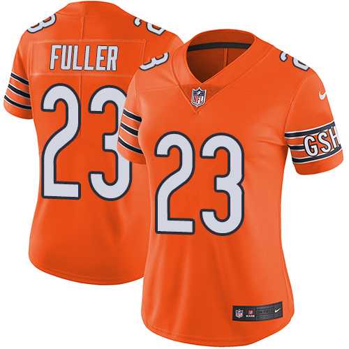 Women's Nike Chicago Bears #23 Kyle Fuller Orange Stitched NFL Limited Rush Jersey