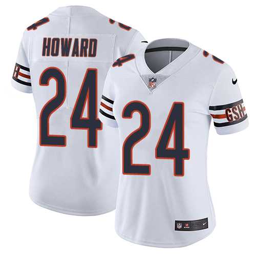 Women's Nike Chicago Bears #24 Jordan Howard White Stitched NFL Vapor Untouchable Limited Jersey Women's Nike Chicago Bears #24 Jordan Howard White Stitched NFL Vapor Untouchable Limited Jersey