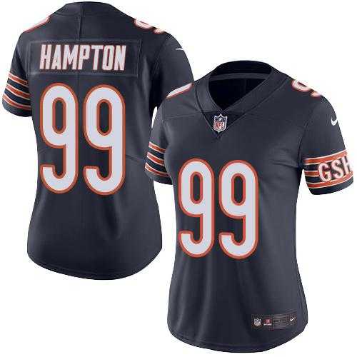 Women's Nike Chicago Bears #99 Dan Hampton Navy Blue Team Color Stitched NFL Vapor Untouchable Limited Jersey
