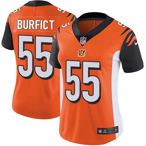 Women's Nike Cincinnati Bengals #55 Vontaze Burfict Orange Alternate Stitched NFL Vapor Untouchable Limited Jersey