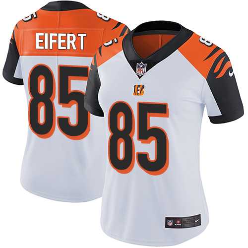 Women's Nike Cincinnati Bengals #85 Tyler Eifert White Stitched NFL Vapor Untouchable Limited Jersey