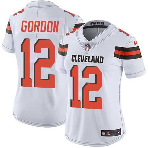 Women's Nike Cleveland Browns #12 Josh Gordon White Stitched NFL Vapor Untouchable Limited Jersey