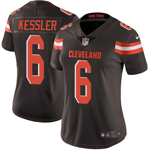 Women's Nike Cleveland Browns #6 Cody Kessler Brown Team Color Stitched NFL Vapor Untouchable Limited Jersey