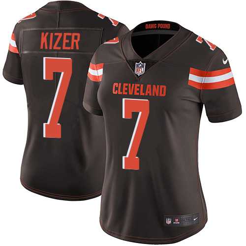 Women's Nike Cleveland Browns #7 DeShone Kizer Brown Team Color Stitched NFL Vapor Untouchable Limited Jersey