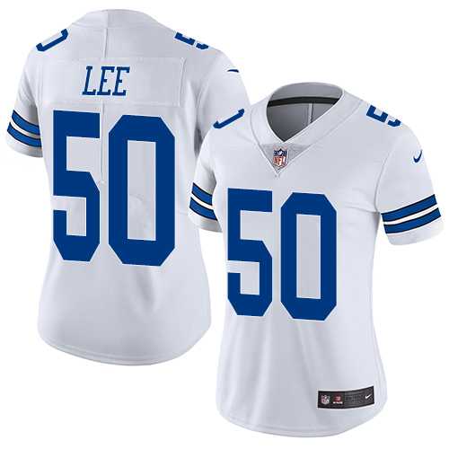Women's Nike Dallas Cowboys #50 Sean Lee White Stitched NFL Vapor Untouchable Limited Jersey