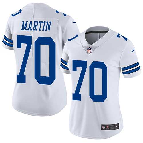 Women's Nike Dallas Cowboys #70 Zack Martin White Stitched NFL Vapor Untouchable Limited Jersey