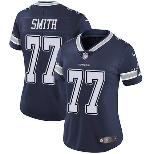 Women's Nike Dallas Cowboys #77 Tyron Smith Navy Blue Team Color Stitched NFL Vapor Untouchable Limited Jersey Women's Nike Dallas Cowboys #77 Tyron Smith Navy Blue Team Color Stitched NFL Vapor Untouchable Limited Jersey