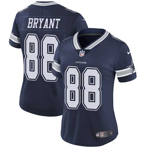 Women's Nike Dallas Cowboys #88 Dez Bryant Navy Blue Team Color Stitched NFL Vapor Untouchable Limited Jersey
