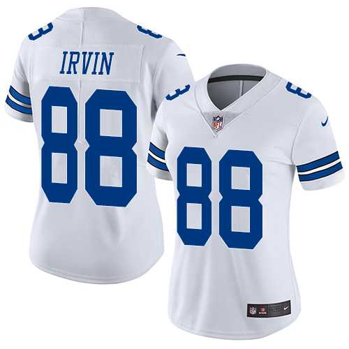 Women's Nike Dallas Cowboys #88 Michael Irvin White Stitched NFL Vapor Untouchable Limited Jersey