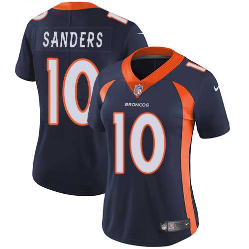 Women's Nike Denver Broncos #10 Emmanuel Sanders Blue Alternate Stitched NFL Vapor Untouchable Limited Jersey