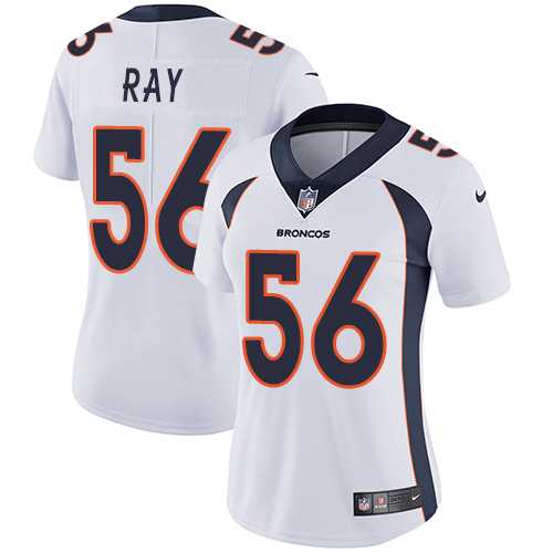 Women's Nike Denver Broncos #56 Shane Ray White Stitched NFL Vapor Untouchable Limited Jersey