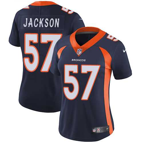 Women's Nike Denver Broncos #57 Tom Jackson Blue Alternate Stitched NFL Vapor Untouchable Limited Jersey