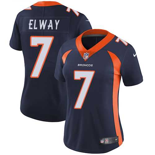 Women's Nike Denver Broncos #7 John Elway Blue Alternate Stitched NFL Vapor Untouchable Limited Jersey