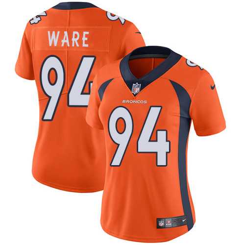 Women's Nike Denver Broncos #94 DeMarcus Ware Orange Team Color Stitched NFL Vapor Untouchable Limited Jersey