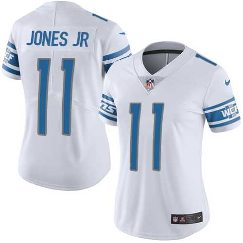 Women's Nike Detroit Lions #11 Marvin Jones Jr White Stitched NFL Vapor Untouchable Limited Jersey