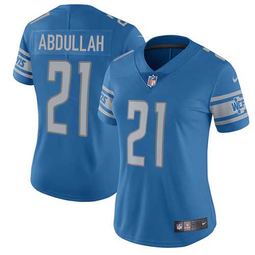 Women's Nike Detroit Lions #21 Ameer Abdullah Light Blue Team Color Stitched NFL Vapor Untouchable Limited Jersey