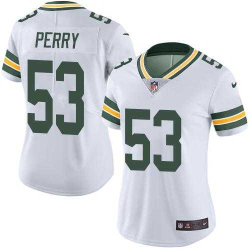 Women's Nike Green Bay Packers #53 Nick Perry White Stitched NFL Vapor Untouchable Limited Jersey