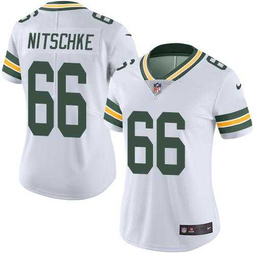 Women's Nike Green Bay Packers #66 Ray Nitschke White Stitched NFL Vapor Untouchable Limited Jersey