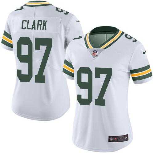 Women's Nike Green Bay Packers #97 Kenny Clark White Stitched NFL Vapor Untouchable Limited Jersey Women's Nike Green Bay Packers #97 Kenny Clark White Stitched NFL Vapor Untouchable Limited Jersey