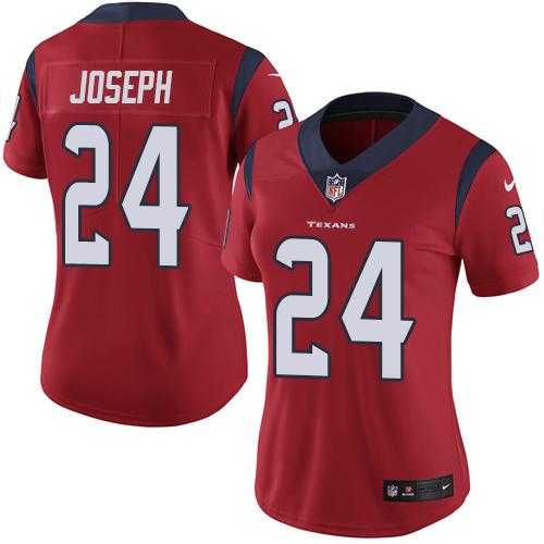 Women's Nike Houston Texans #24 Johnathan Joseph Red Alternate Stitched NFL Vapor Untouchable Limited Jersey