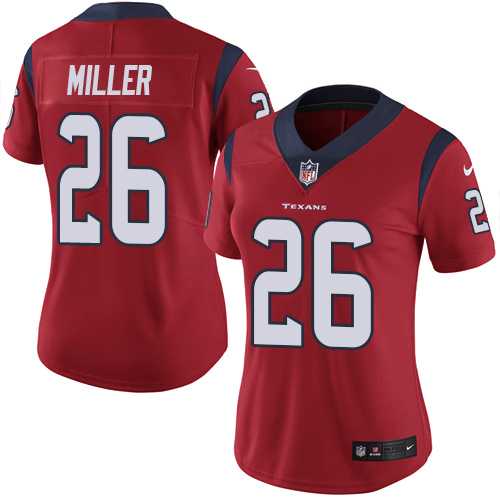 Women's Nike Houston Texans #26 Lamar Miller Red Alternate Stitched NFL Vapor Untouchable Limited Jersey