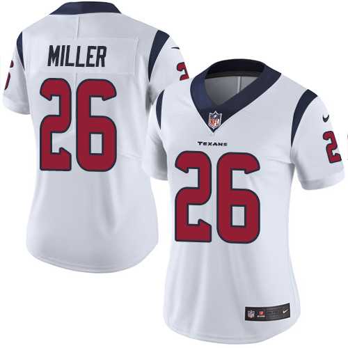 Women's Nike Houston Texans #26 Lamar Miller White Stitched NFL Vapor Untouchable Limited Jersey