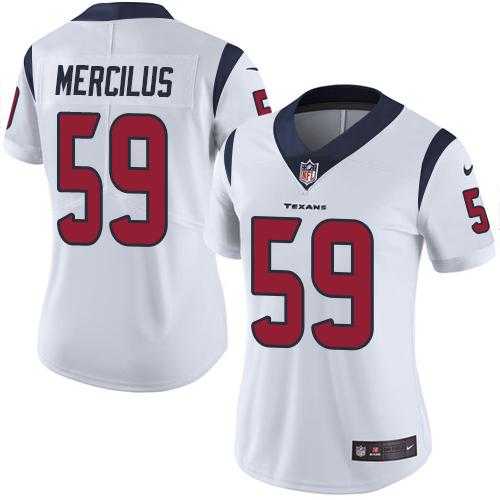 Women's Nike Houston Texans #59 Whitney Mercilus White Stitched NFL Vapor Untouchable Limited Jersey