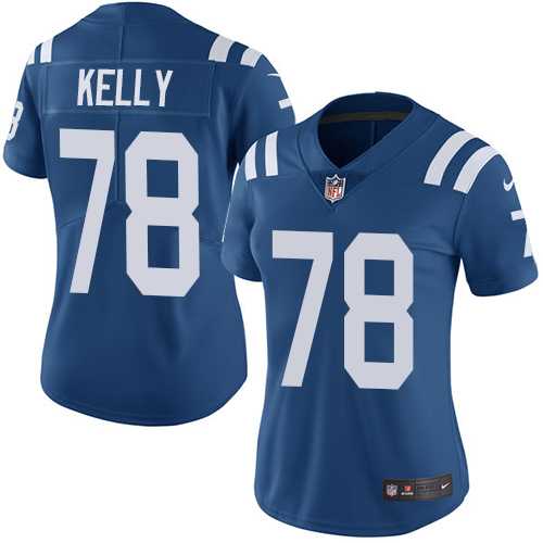 Women's Nike Indianapolis Colts #78 Ryan Kelly Royal Blue Team Color Stitched NFL Vapor Untouchable Limited Jersey