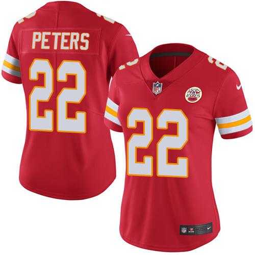 Women's Nike Kansas City Chiefs #22 Marcus Peters Red Team Color Stitched NFL Vapor Untouchable Limited Jersey