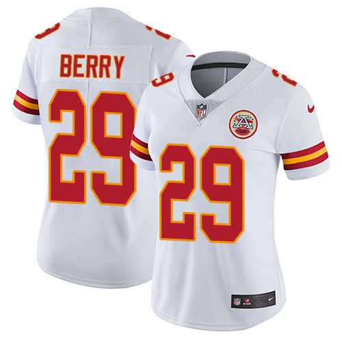 Women's Nike Kansas City Chiefs #29 Eric Berry White Stitched NFL Vapor Untouchable Limited Jersey Women's Nike Kansas City Chiefs #29 Eric Berry White Stitched NFL Vapor Untouchable Limited Jersey