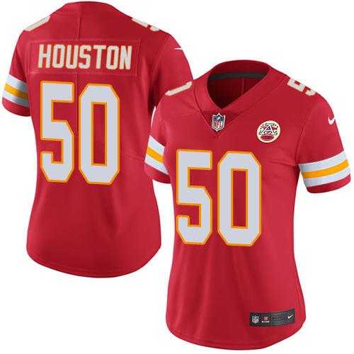 Women's Nike Kansas City Chiefs #50 Justin Houston Red Team Color Stitched NFL Vapor Untouchable Limited Jersey