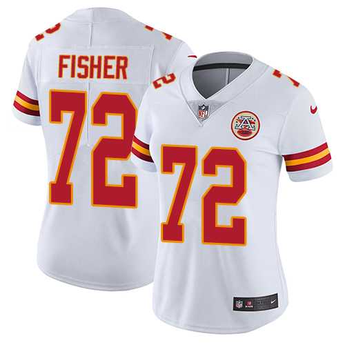 Women's Nike Kansas City Chiefs #72 Eric Fisher White Stitched NFL Vapor Untouchable Limited Jersey