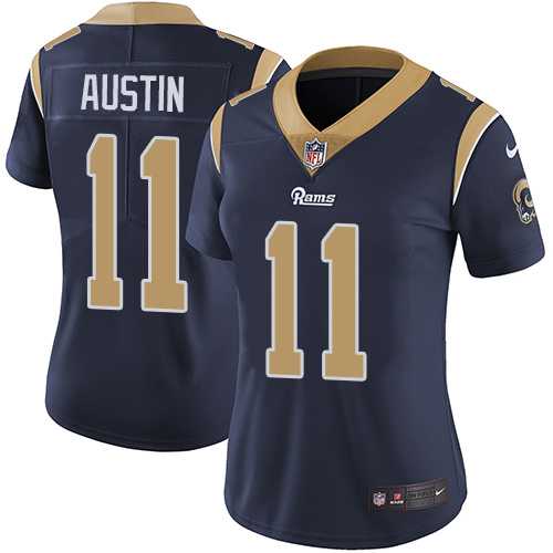 Women's Nike Los Angeles Rams #11 Tavon Austin Navy Blue Team Color Stitched NFL Vapor Untouchable Limited Jersey