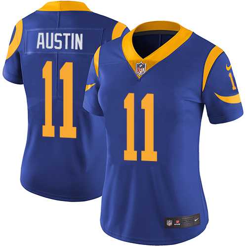 Women's Nike Los Angeles Rams #11 Tavon Austin Royal Blue Alternate Stitched NFL Vapor Untouchable Limited Jersey Women's Nike Los Angeles Rams #11 Tavon Austin Royal Blue Alternate Stitched NFL Vapor Untouchable Limited Jersey