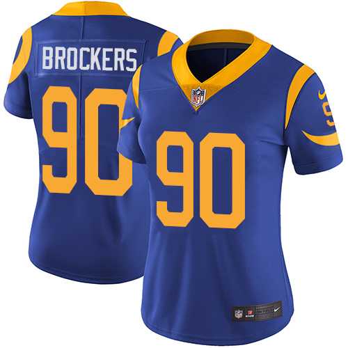 Women's Nike Los Angeles Rams #90 Michael Brockers Royal Blue Alternate Stitched NFL Vapor Untouchable Limited Jersey
