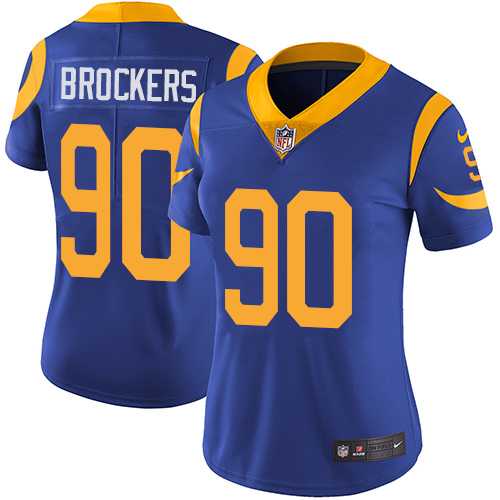 Women's Nike Los Angeles Rams #90 Michael Brockers Royal Blue Alternate Stitched NFL Vapor Untouchable Limited Jersey Women's Nike Los Angeles Rams #90 Michael Brockers Royal Blue Alternate Stitched NFL Vapor Untouchable Limited Jersey