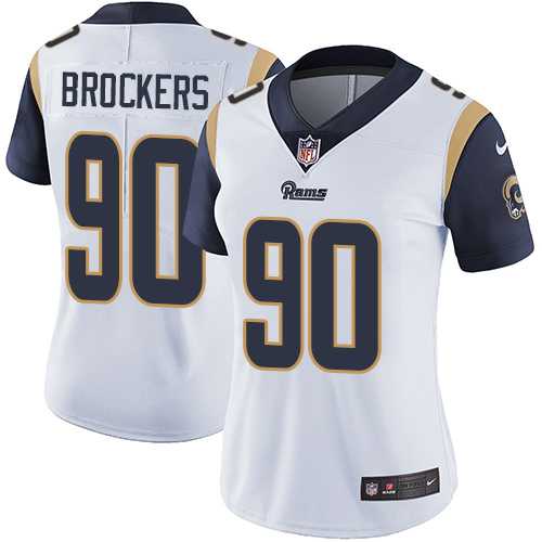 Women's Nike Los Angeles Rams #90 Michael Brockers White Stitched NFL Vapor Untouchable Limited Jersey Women's Nike Los Angeles Rams #90 Michael Brockers White Stitched NFL Vapor Untouchable Limited Jersey