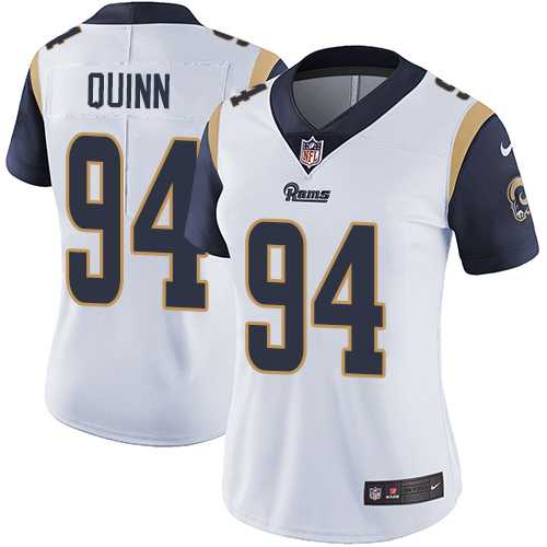 Women's Nike Los Angeles Rams #94 Robert Quinn White Stitched NFL Vapor Untouchable Limited Jersey