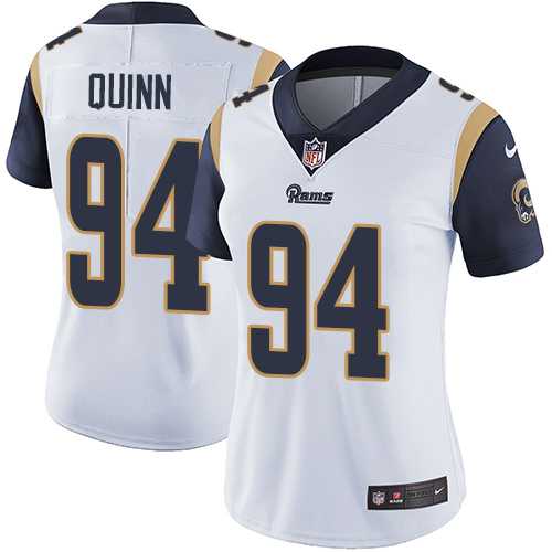 Women's Nike Los Angeles Rams #94 Robert Quinn White Stitched NFL Vapor Untouchable Limited Jersey Women's Nike Los Angeles Rams #94 Robert Quinn White Stitched NFL Vapor Untouchable Limited Jersey