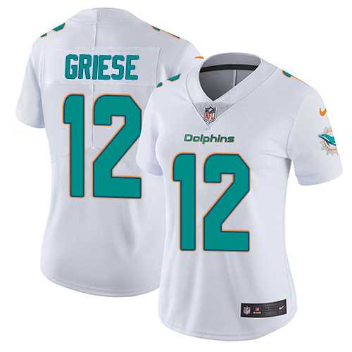 Women's Nike Miami Dolphins #12 Bob Griese White Stitched NFL Vapor Untouchable Limited Jersey