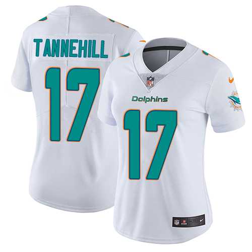 Women's Nike Miami Dolphins #17 Ryan Tannehill White Stitched NFL Vapor Untouchable Limited Jersey