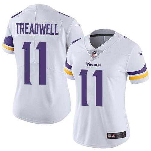 Women's Nike Minnesota Vikings #11 Laquon Treadwell White Stitched NFL Vapor Untouchable Limited Jersey