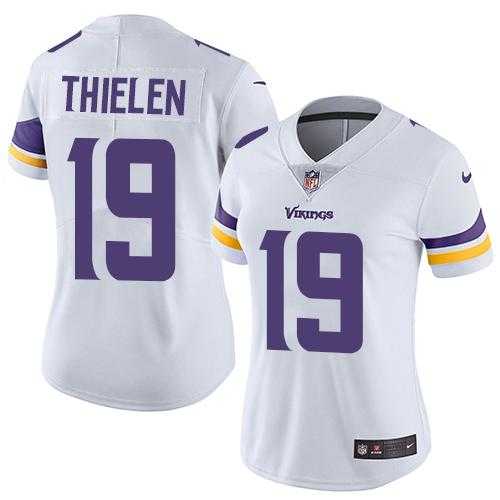 Women's Nike Minnesota Vikings #19 Adam Thielen White Stitched NFL Vapor Untouchable Limited Jersey