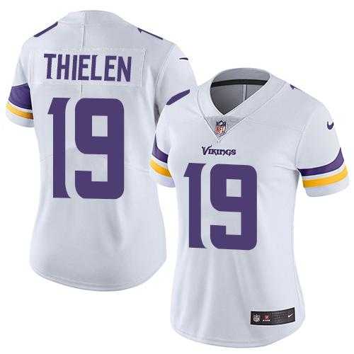 Women's Nike Minnesota Vikings #19 Adam Thielen White Stitched NFL Vapor Untouchable Limited Jersey Women's Nike Minnesota Vikings #19 Adam Thielen White Stitched NFL Vapor Untouchable Limited Jersey