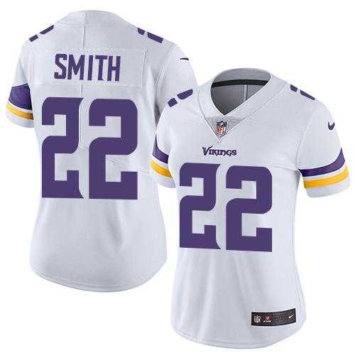 Women's Nike Minnesota Vikings #22 Harrison Smith White Stitched NFL Vapor Untouchable Limited Jersey Women's Nike Minnesota Vikings #22 Harrison Smith White Stitched NFL Vapor Untouchable Limited Jersey