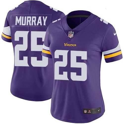 Women's Nike Minnesota Vikings #25 Latavius Murray Purple Team Color Stitched NFL Vapor Untouchable Limited Jersey