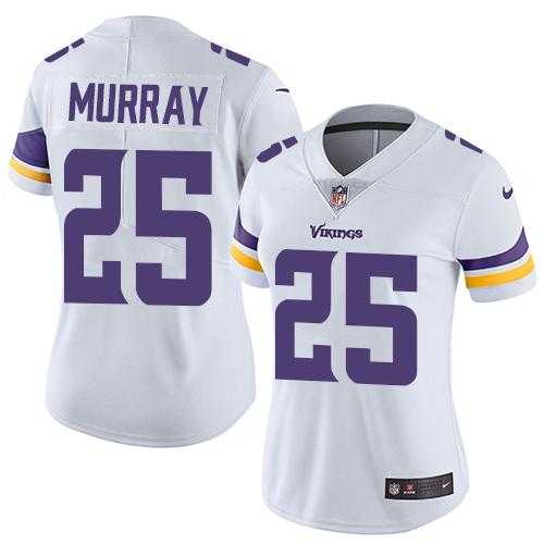 Women's Nike Minnesota Vikings #25 Latavius Murray White Stitched NFL Vapor Untouchable Limited Jersey