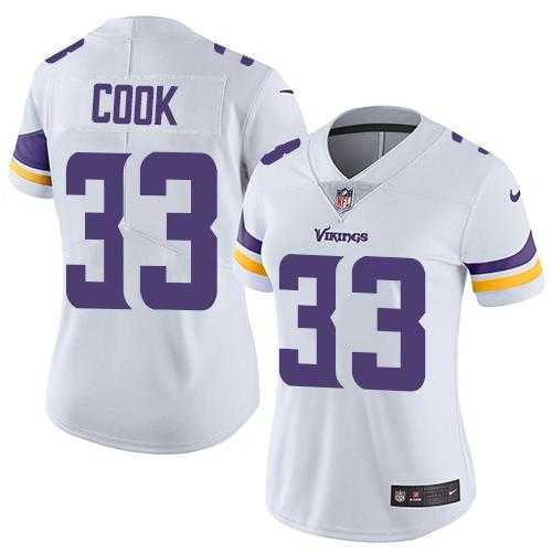Women's Nike Minnesota Vikings #33 Dalvin Cook White Stitched NFL Vapor Untouchable Limited Jersey Women's Nike Minnesota Vikings #33 Dalvin Cook White Stitched NFL Vapor Untouchable Limited Jersey