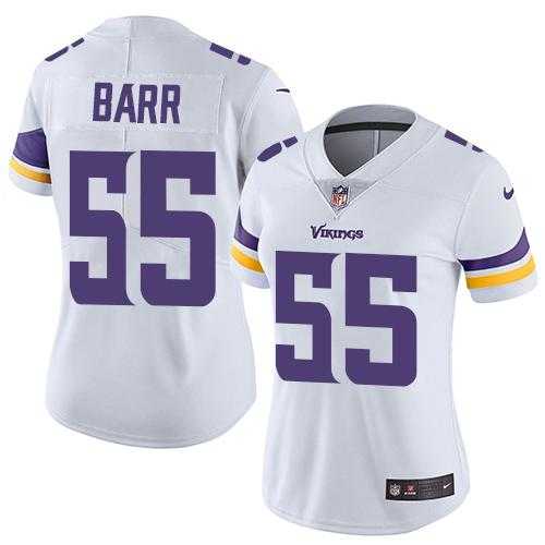 Women's Nike Minnesota Vikings #55 Anthony Barr White Stitched NFL Vapor Untouchable Limited Jersey